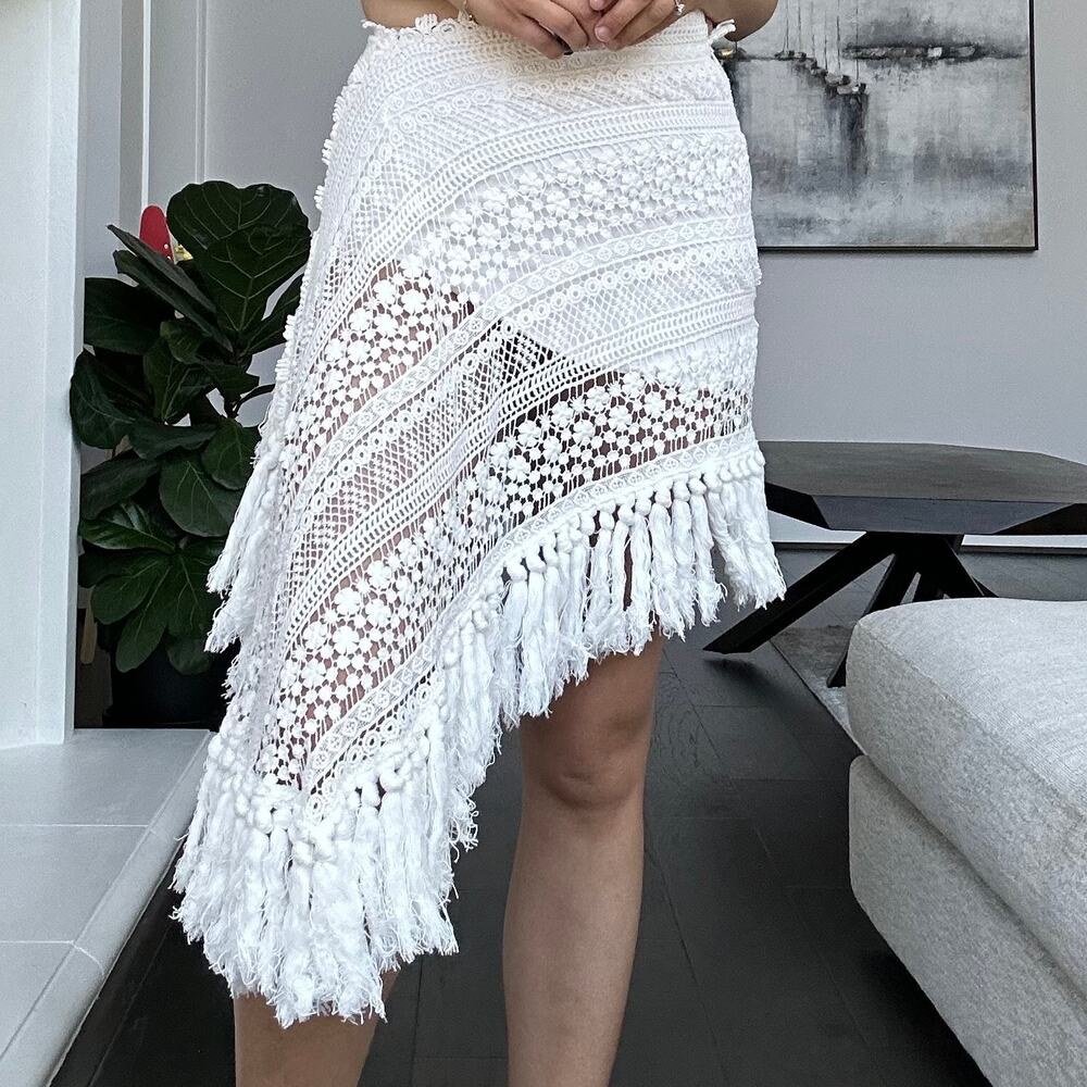 JBQ Just Bee Queen Tulum Cover Up Skirt  New Small